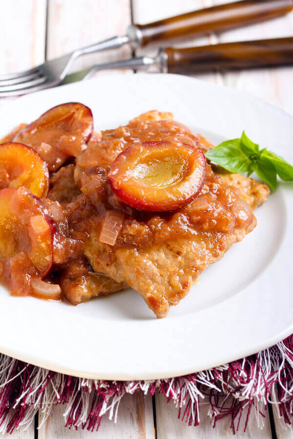 Pork Steaks With Plum Glaze Recipe