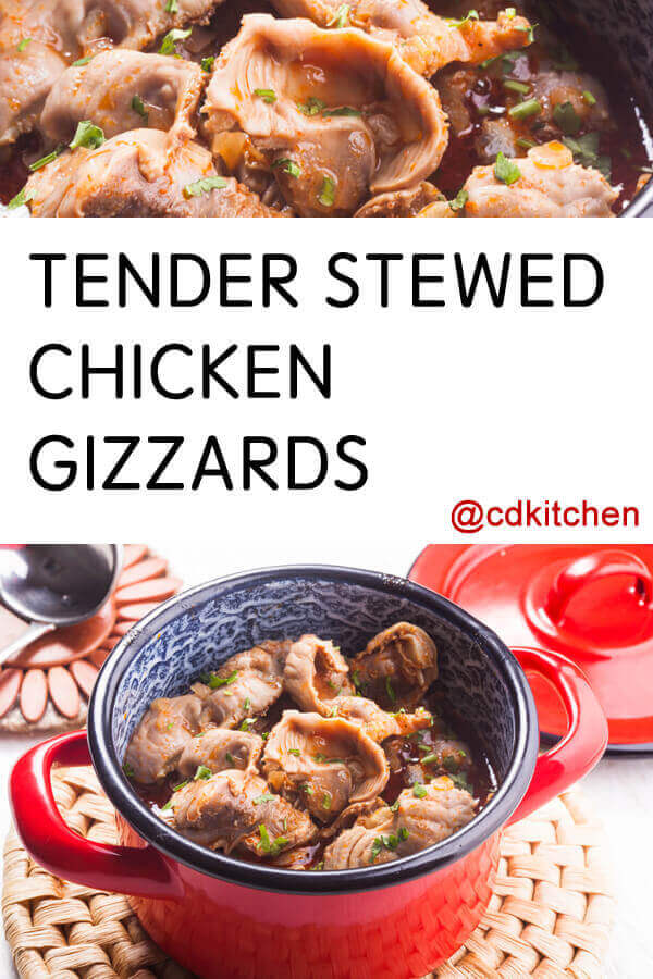Tender Stewed Chicken Gizzards Recipe