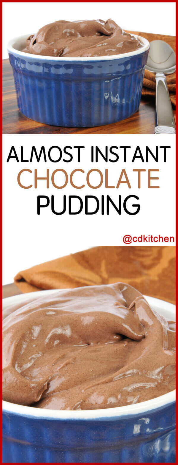 Almost Instant Chocolate Pudding Recipe