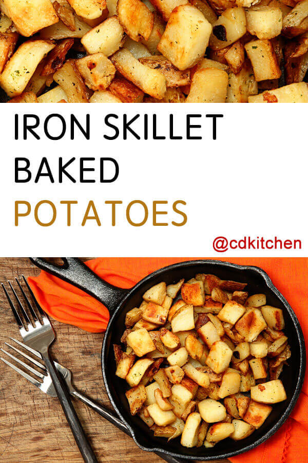 Iron Skillet Baked Potatoes Recipe