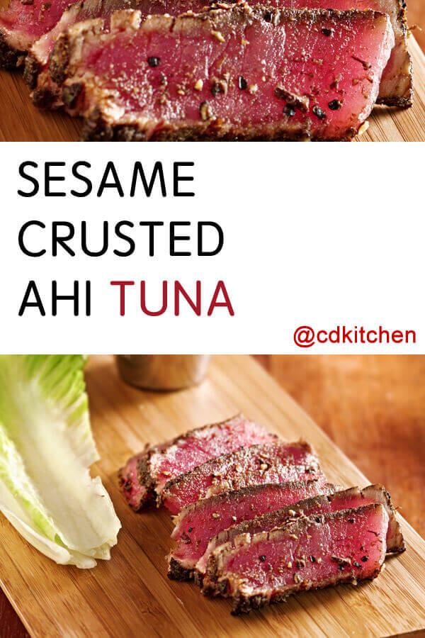 Sesame Crusted Ahi Tuna with Spicy Carrot Sauce Recipe | CDKitchen.com