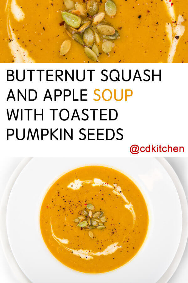 Butternut Squash and Apple Soup With Toasted Pumpkin Seeds Recipe