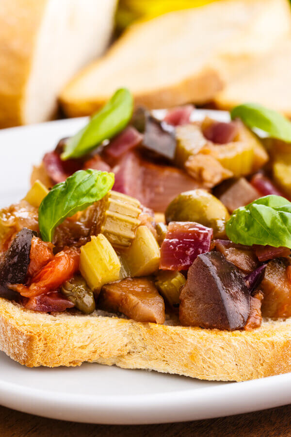 Italian Caponata With Basil Recipe