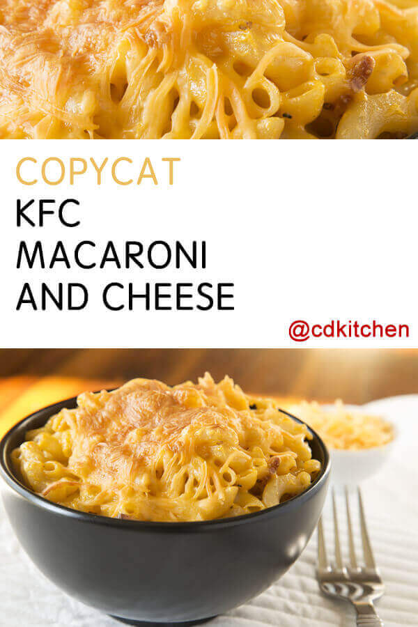 kfc macaroni and cheese nutrition