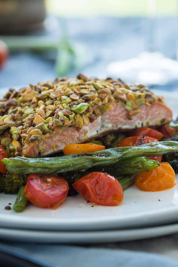 Pistachio Crusted Broiled Salmon Recipe