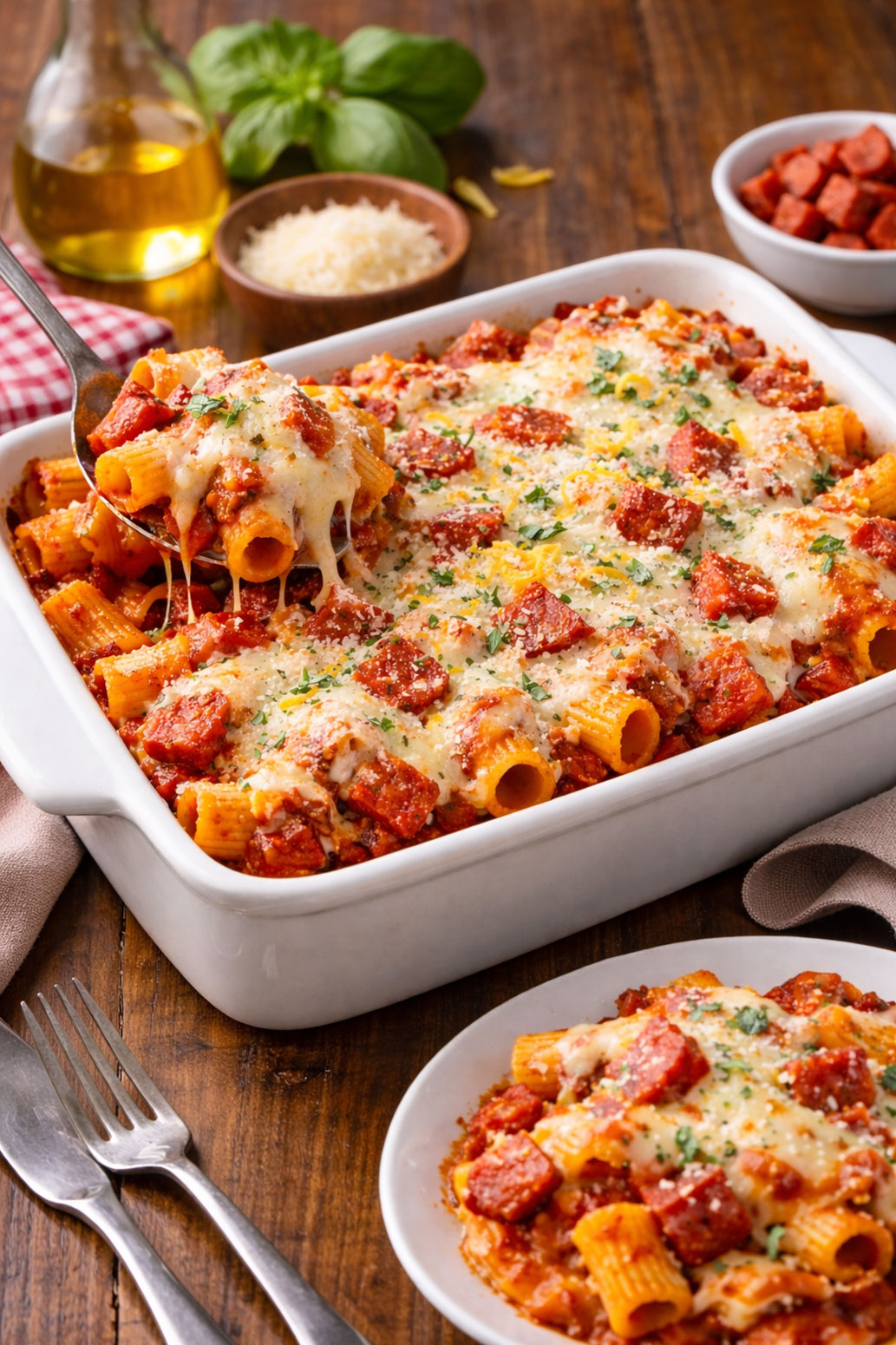 Baked Pepperoni Rigatoni Recipe