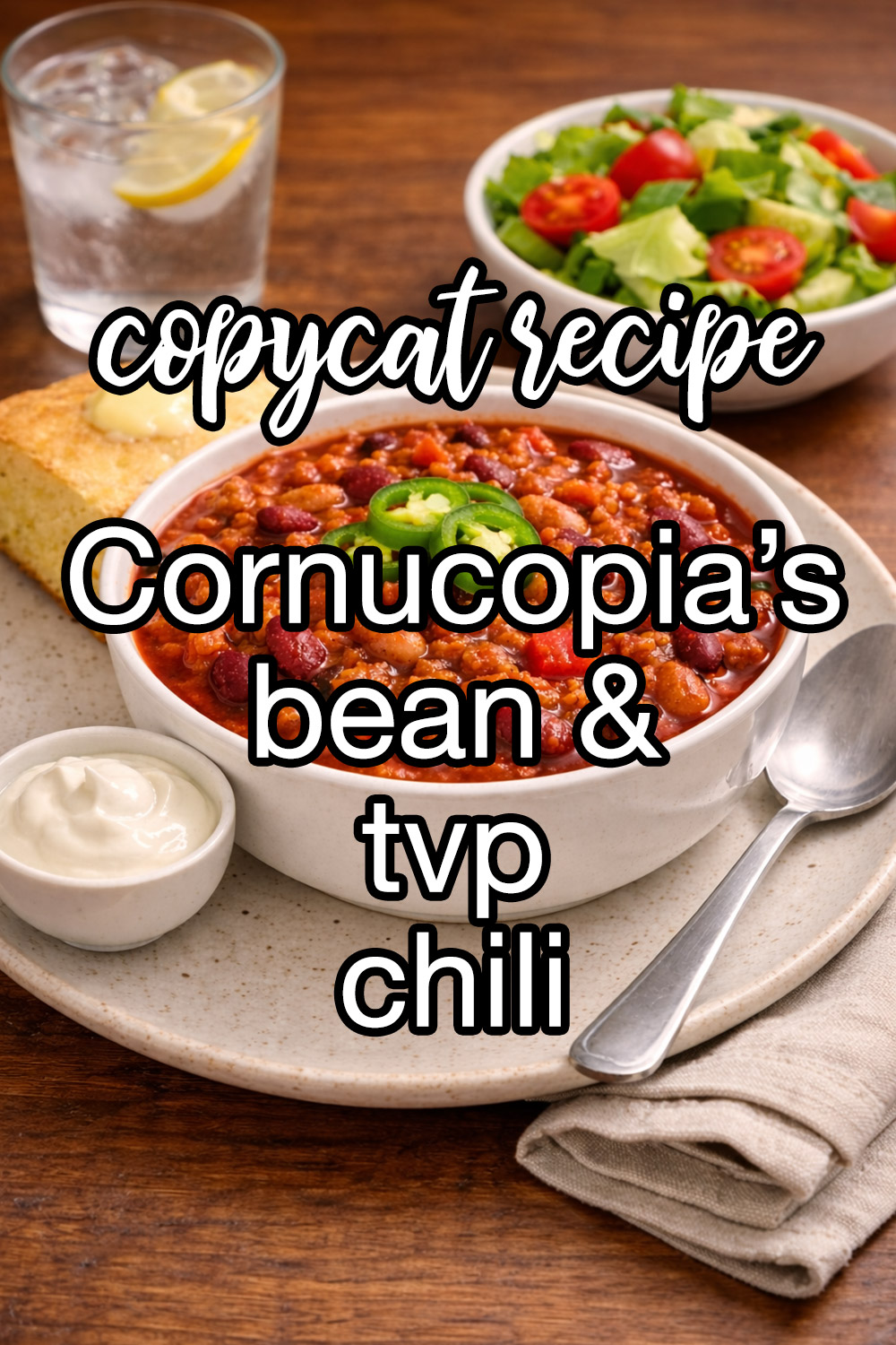 Cornucopia Bean And TVP Chili Recipe