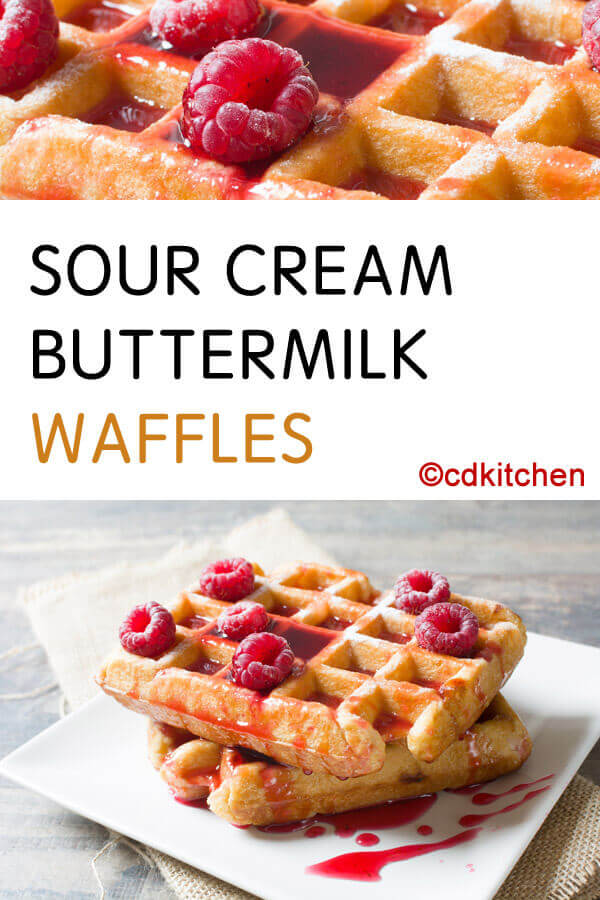 Sour Cream Buttermilk Waffles Recipe