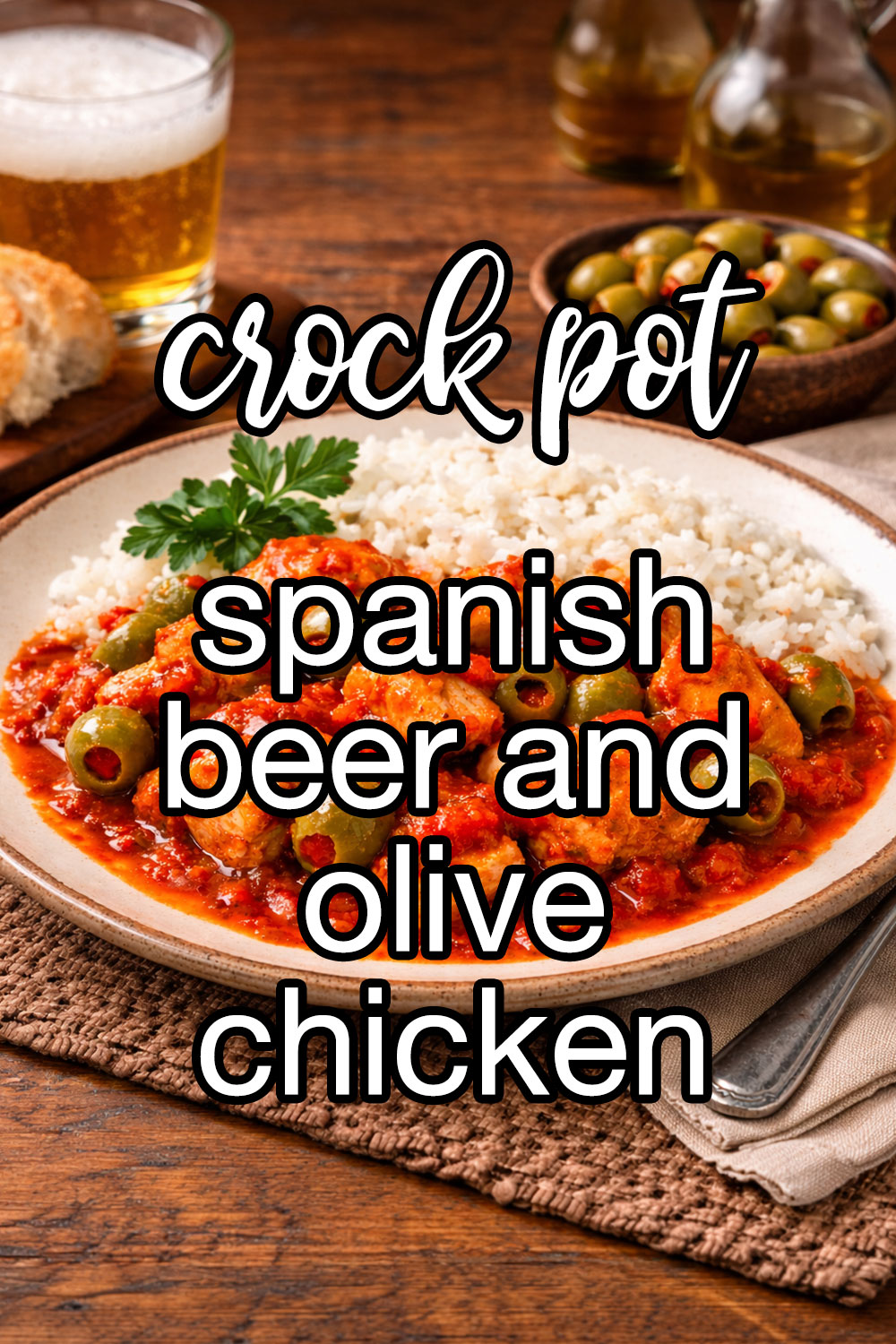 Spanish Beer And Olive Chicken Recipe