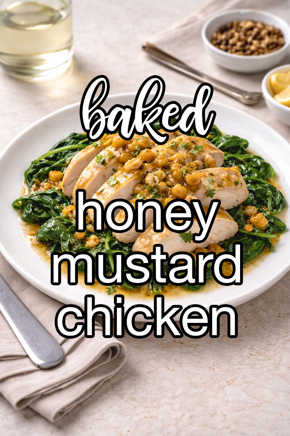 Baked Chicken Breast with Honey Mustard Sauce Recipe