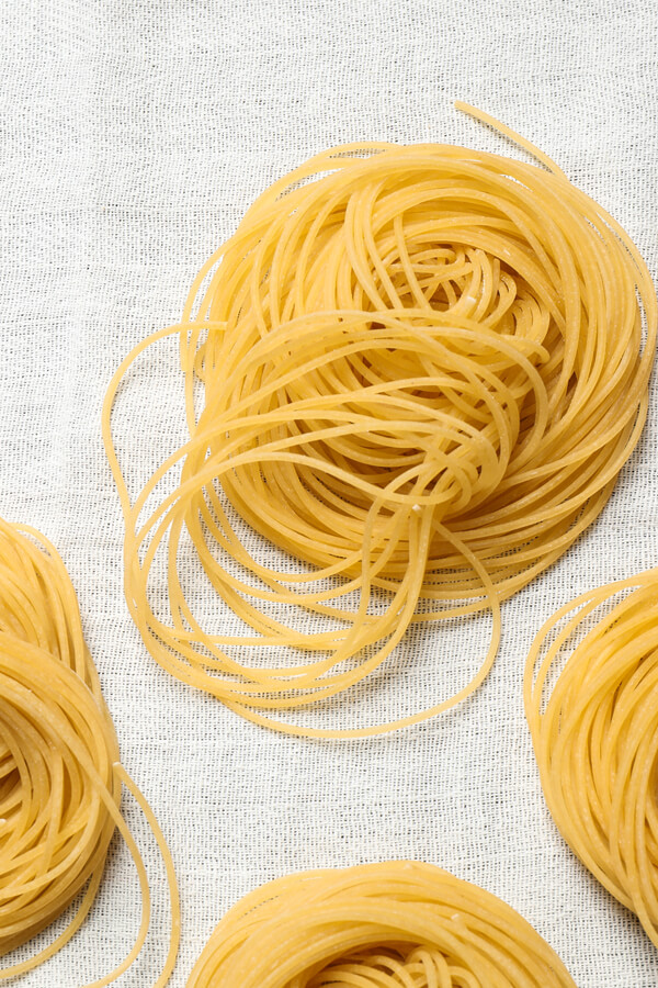 Home made Angel hair Pasta 