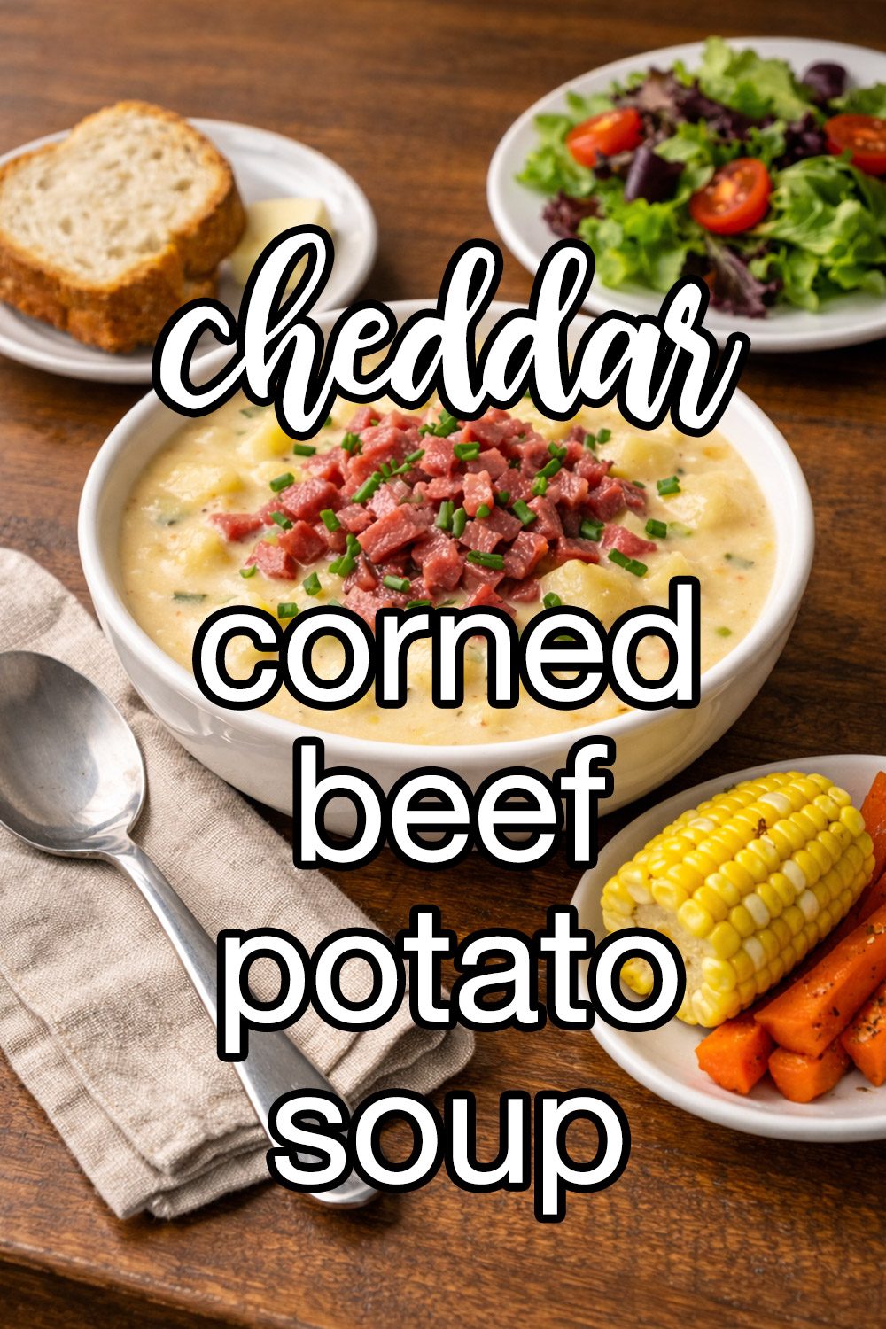 Hearty Potato Soup With Irish Cheddar And Corned Beef Recipe