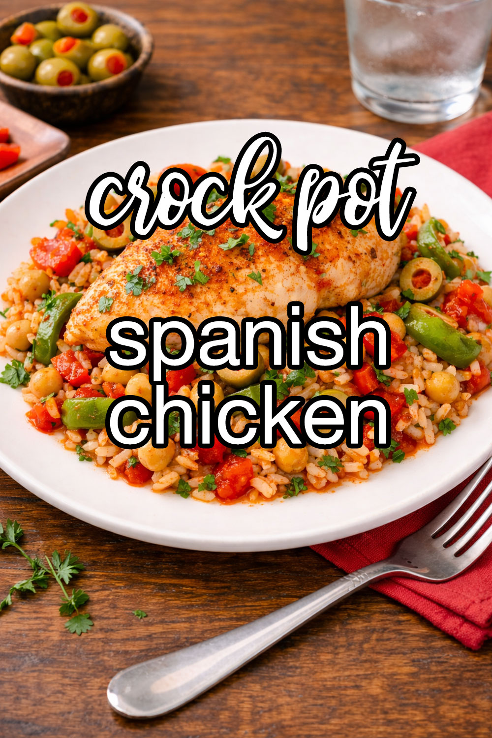 Spanish Chicken With Garbanzo Beans And Olives Recipe