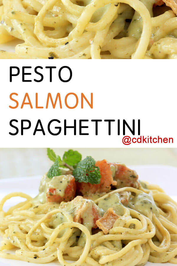 Pesto-Salmon Spaghettini Recipe