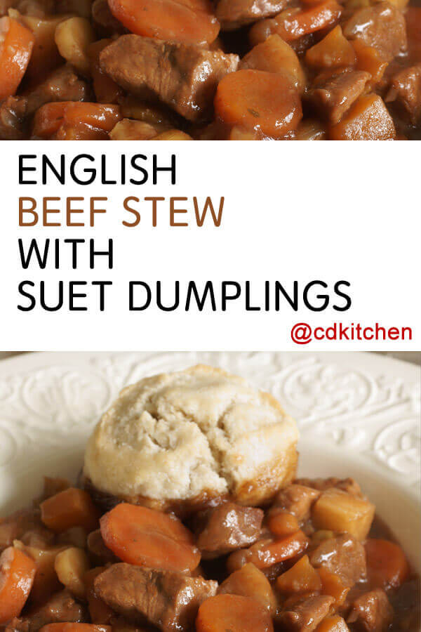 English Beef Stew with Suet Dumplings Recipe