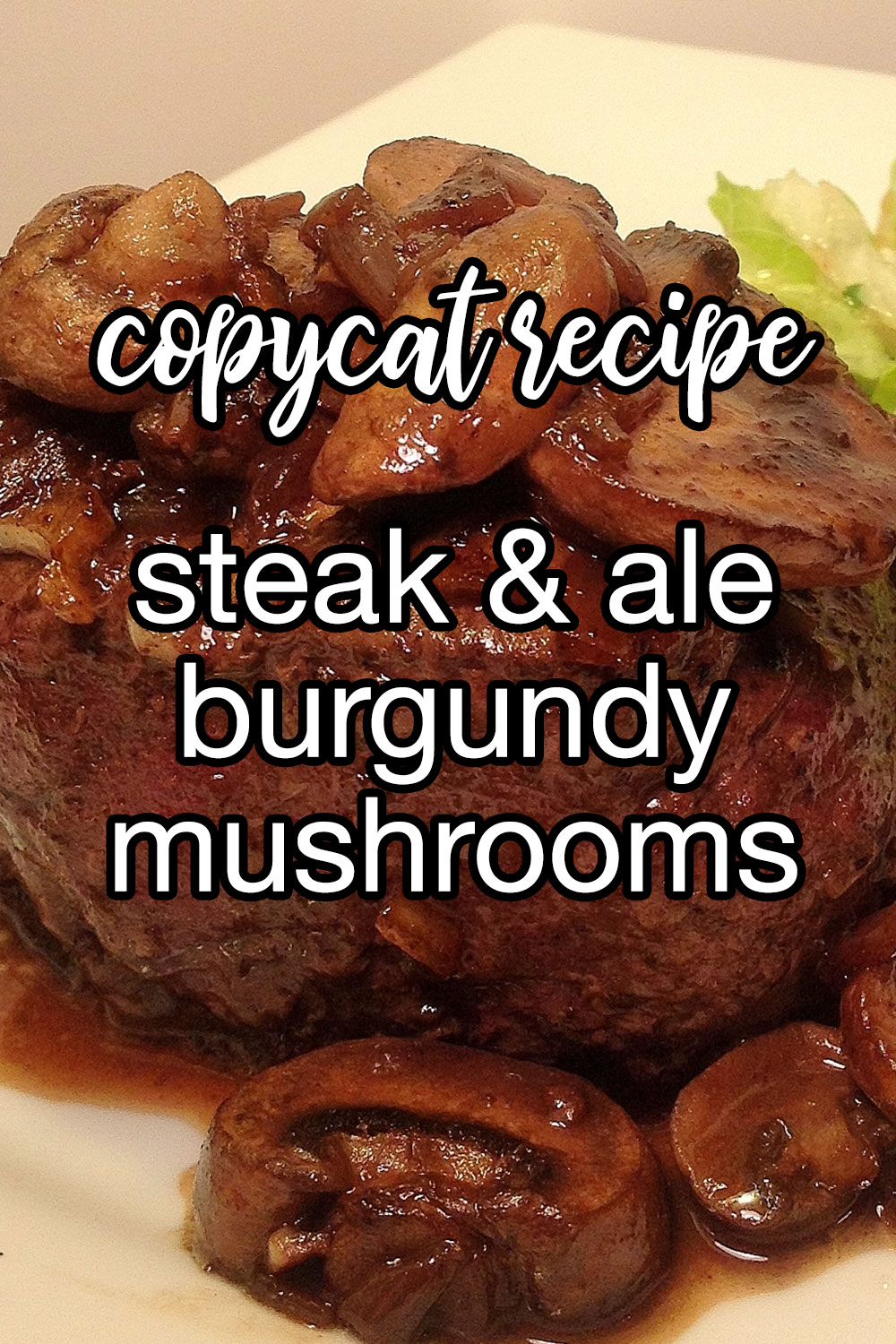 Steak and Ale Burgundy Mushrooms Recipe