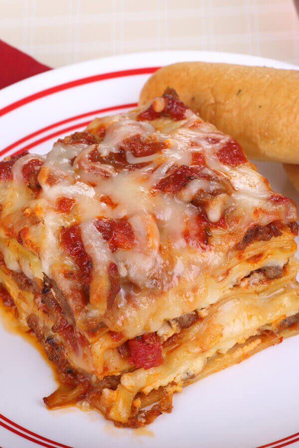 Classic Italian Lasagna With Ground Beef And Sausage Recipe | CDKitchen.com