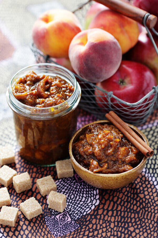 Apple Peach Chutney Recipe