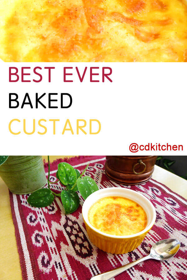Best-Ever Baked Custard Recipe