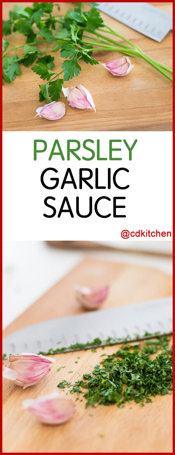 Parsley Garlic Sauce Recipe