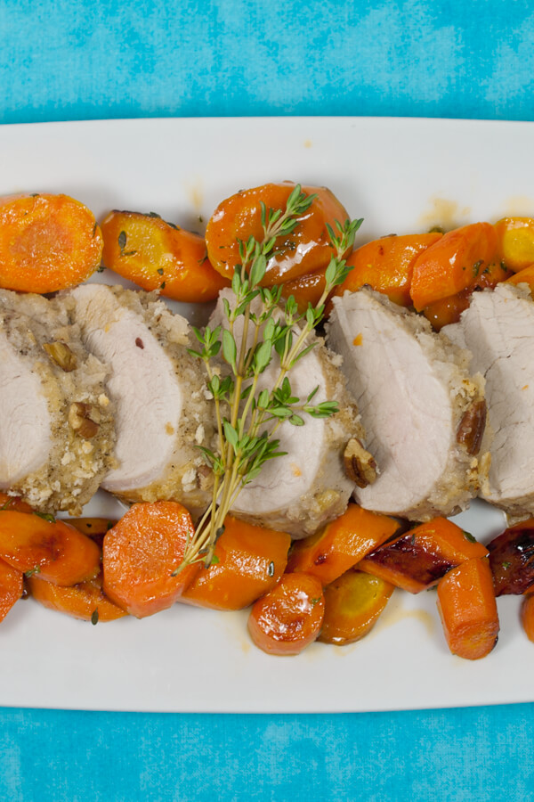 Pecan Crusted Pork Tenderloin with Honey Glazed Carrots ...