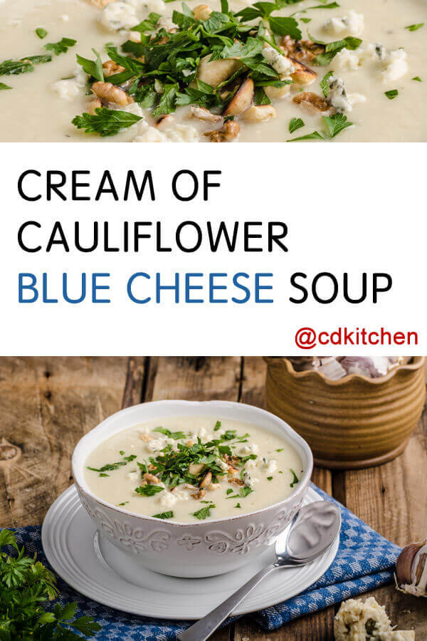 Cream of Cauliflower Blue Cheese Soup Recipe