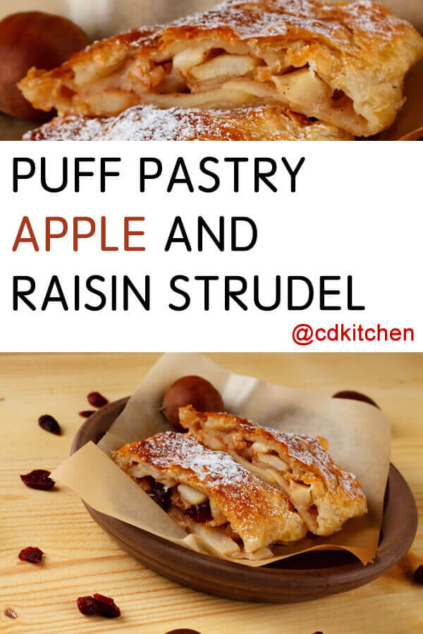 Puff Pastry Apple And Raisin Strudel Recipe | CDKitchen.com