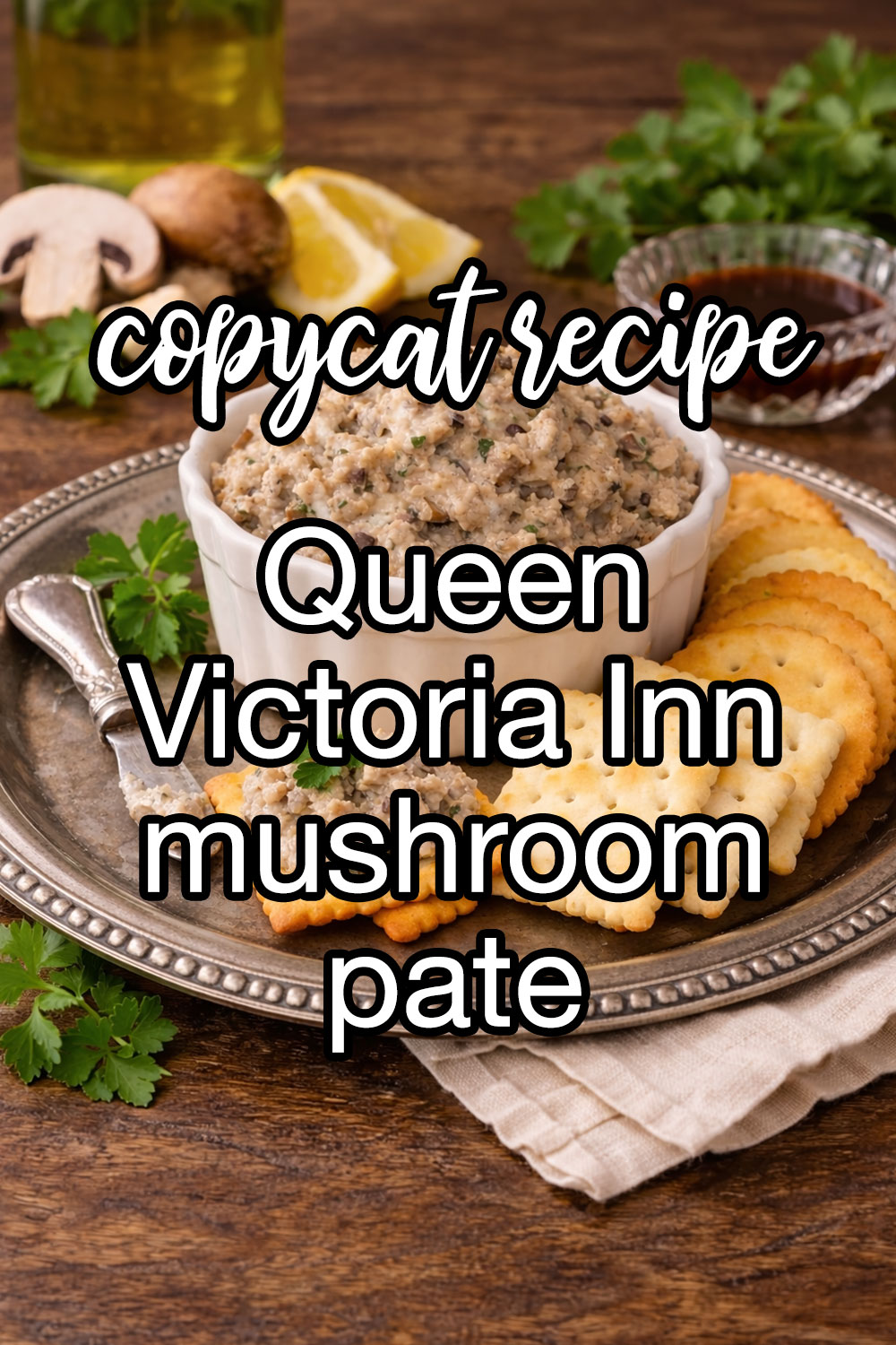 Queen Victoria Bed and Breakfast Inn Mushroom Pate Recipe