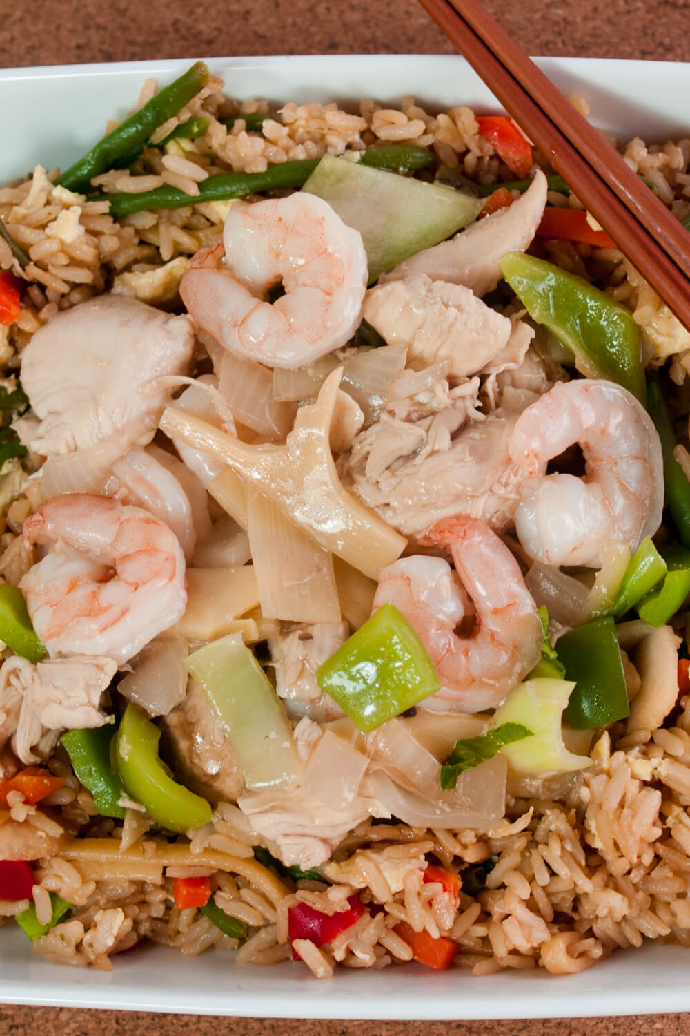 Stir-Fried Chicken And Shrimp Recipe
