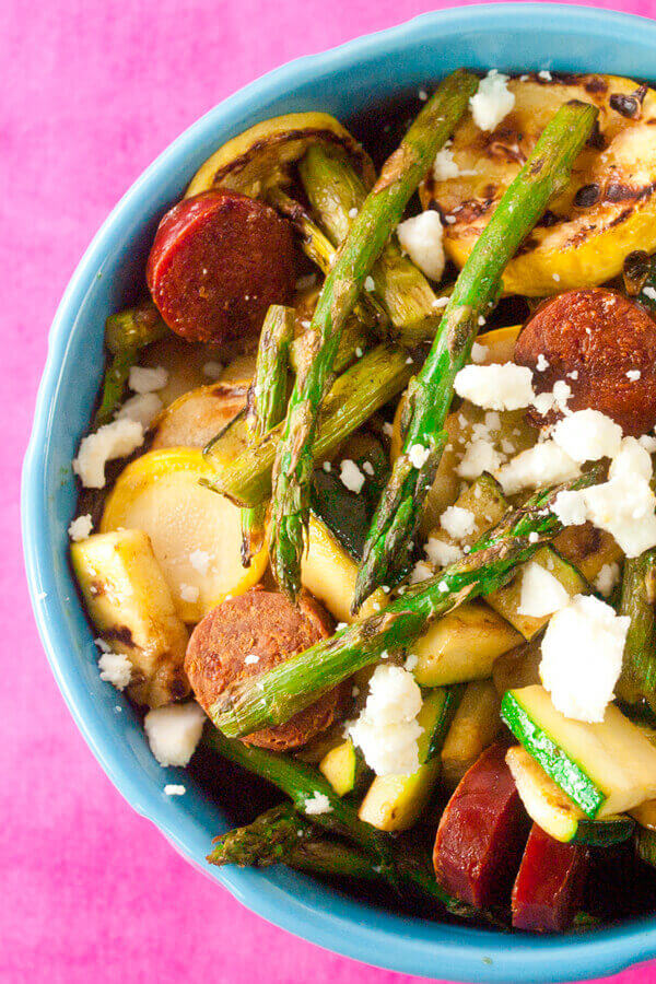Chorizo And Grilled Vegetable Salad Recipe