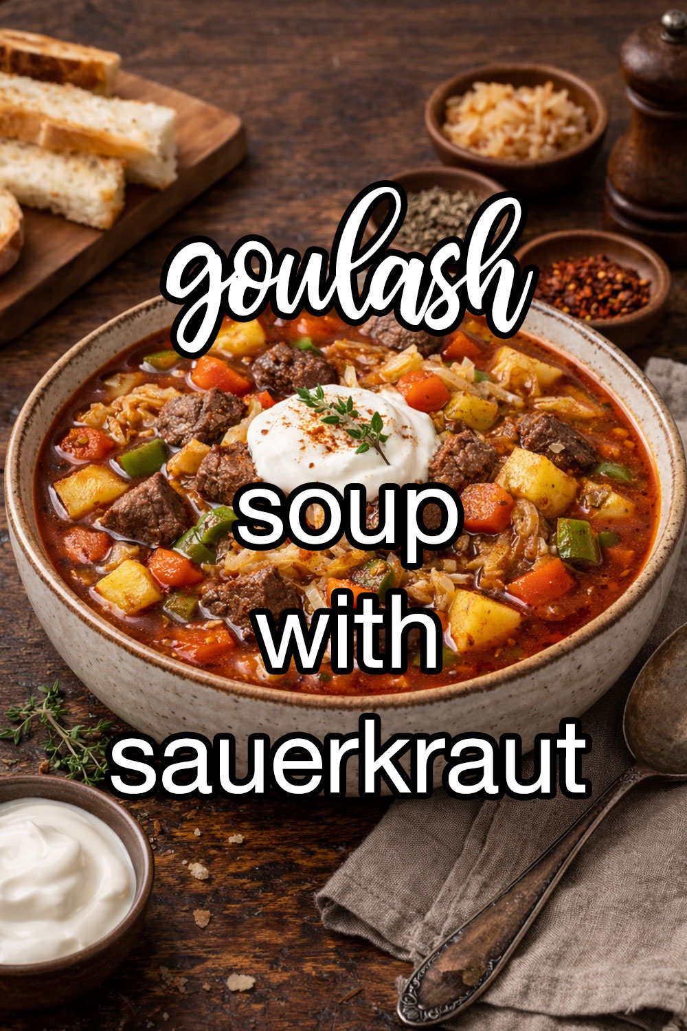 Goulash Soup With Sauerkraut Recipe