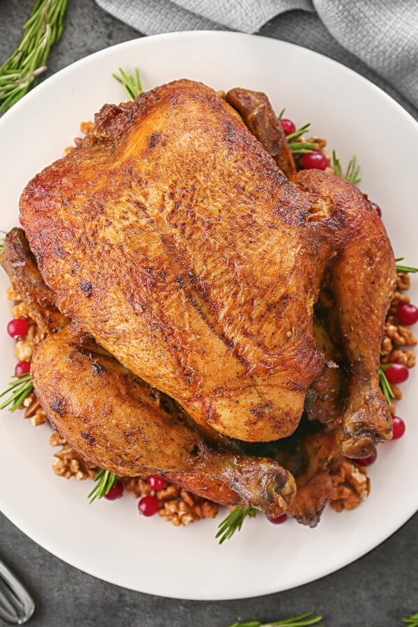 Grilled Whole Turkey Recipe | CDKitchen.com