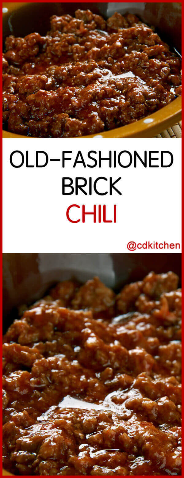 OldFashioned Brick Chili Recipe