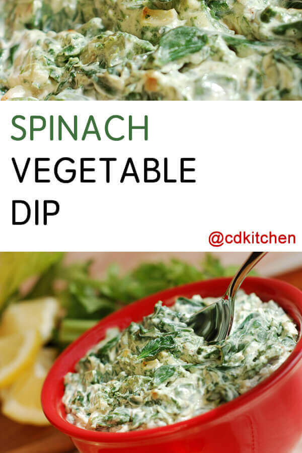Spinach Vegetable Dip Recipe