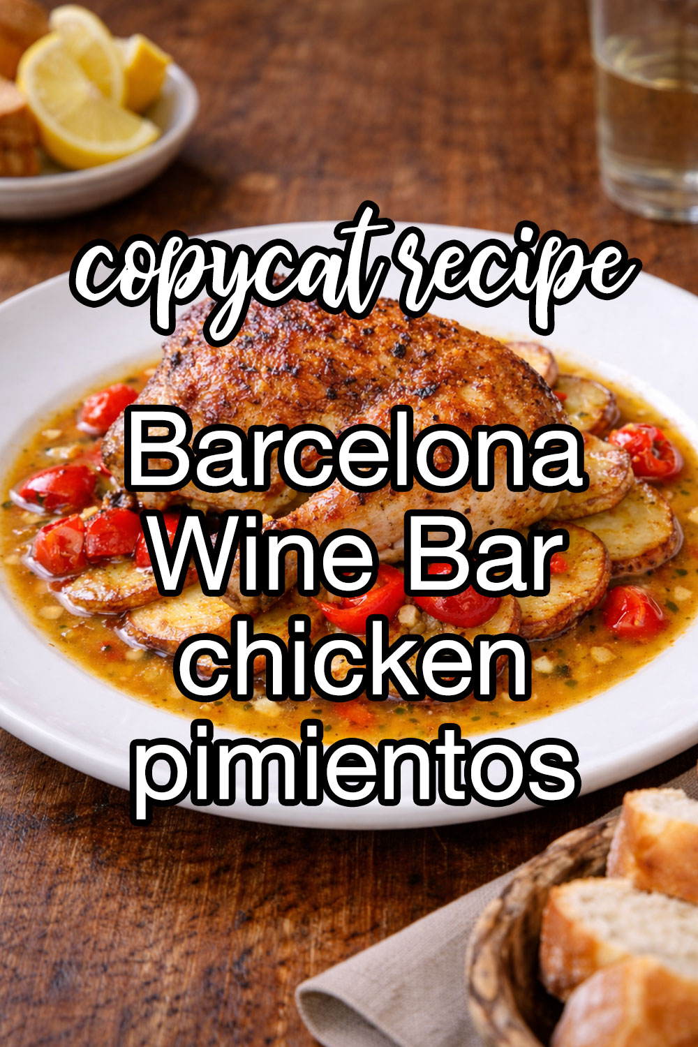 Barcelona Wine Bar And Restaurant's Half Chicken Al Pimientos Recipe