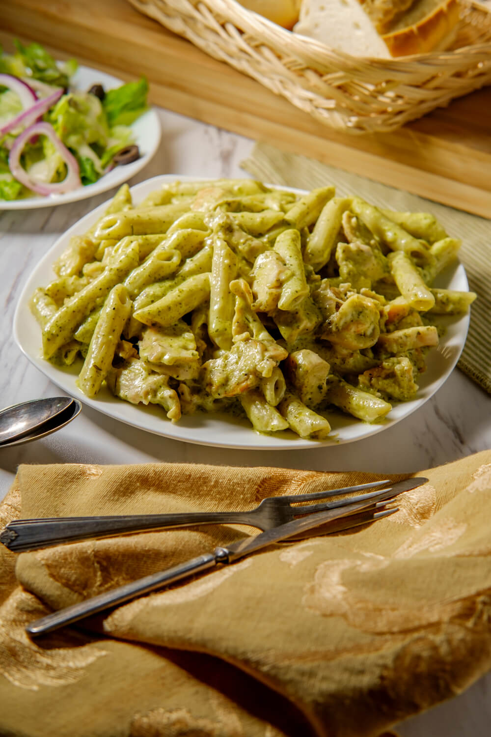 Chicken With Pesto Alfredo Recipe