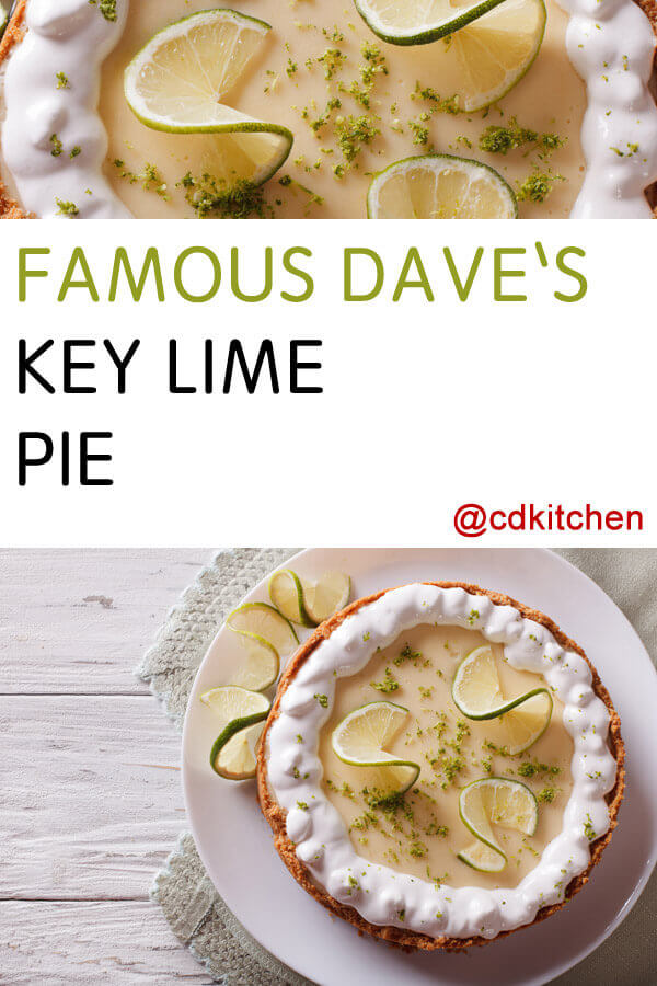 Famous Dave's Key Lime Pie Recipe