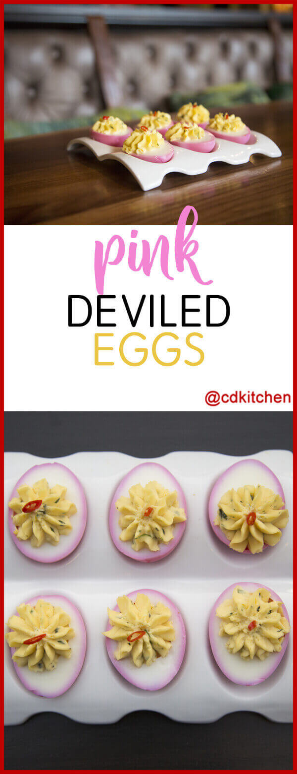 Pink Deviled Eggs Recipe