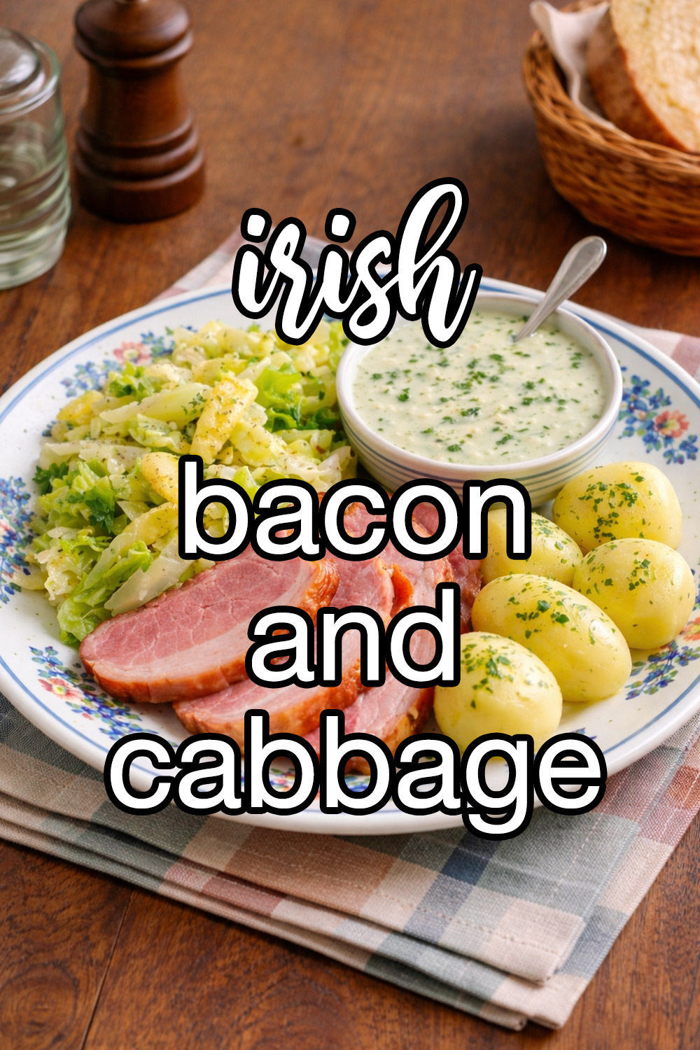 Traditional Irish Bacon and Cabbage with Parsley Sauce Recipe