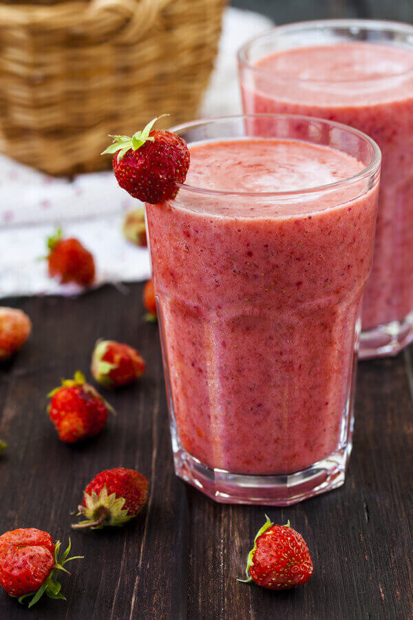 Double Strawberry Milk Shake Recipe