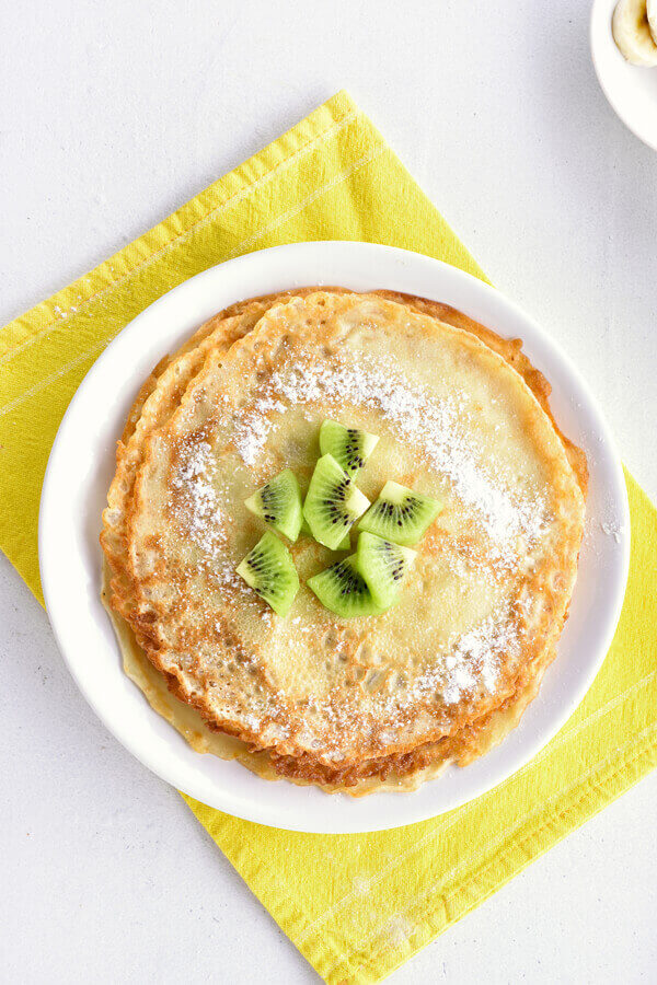 Golden Cottage Cheese Blender Pancakes Recipe