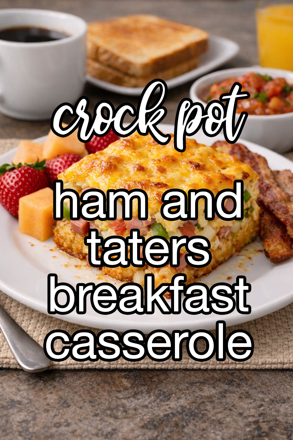 Ham And Taters Breakfast Casserole Recipe