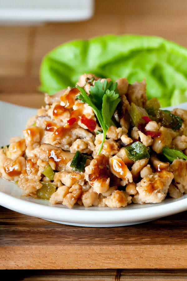 Peanut Chicken Lettuce Wraps Recipe