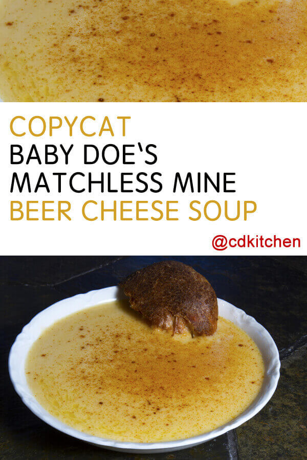 Baby Doe's Matchless Mine Beer Cheese Soup Recipe