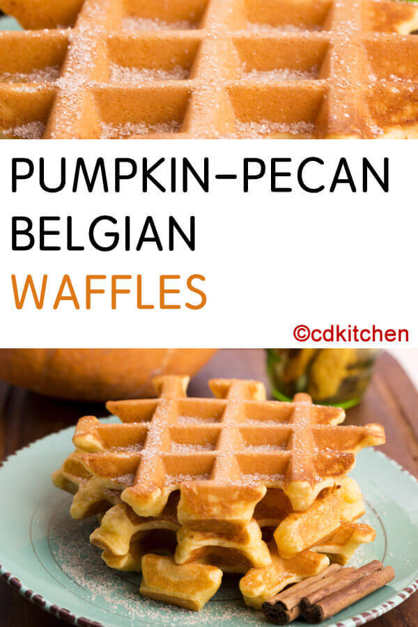 Pumpkin-Pecan Belgian Waffles Recipe