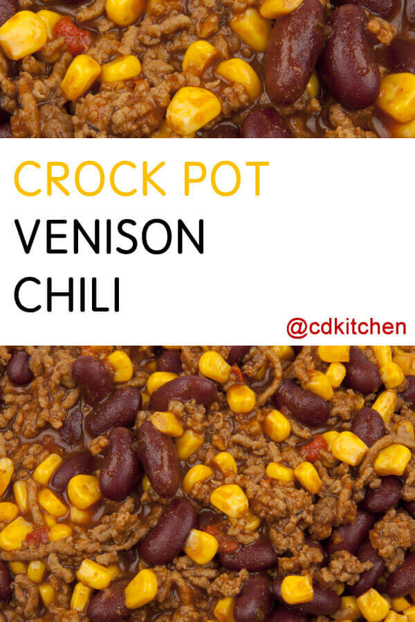 Crock Pot Venison Chili Recipe | CDKitchen.com
