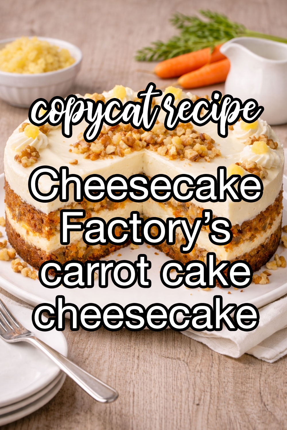 Cheesecake Factory's Carrot Cake Cheesecake Recipe
