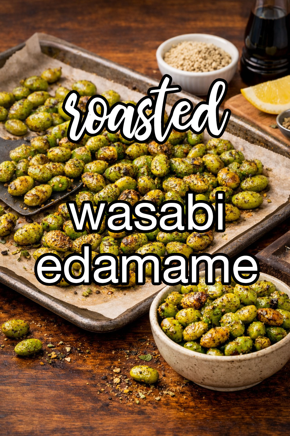 Roasted Wasabi Spiced Edamame Recipe