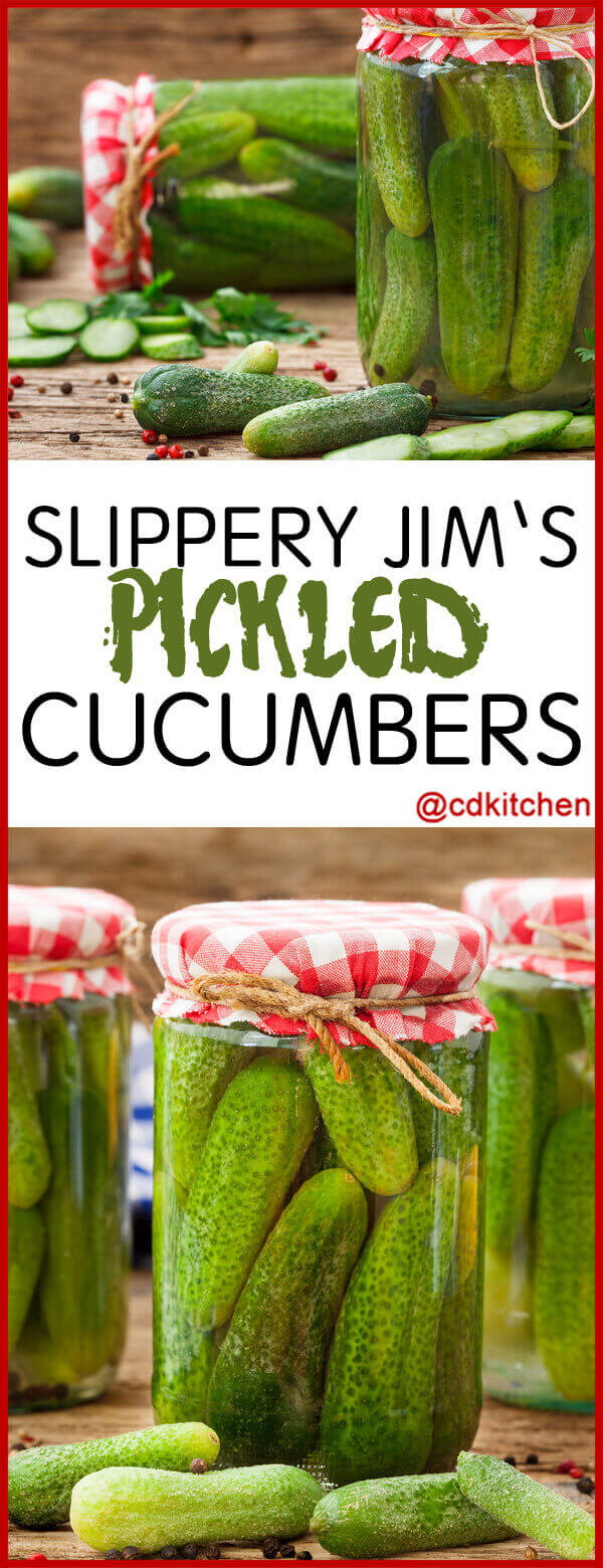 Slippery Jim's Pickled Cucumbers Recipe