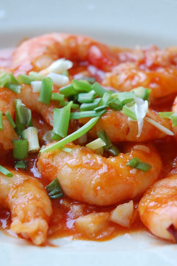 Spicy Shrimp In Tomato-Garlic Sauce Over Rice Recipe | CDKitchen.com